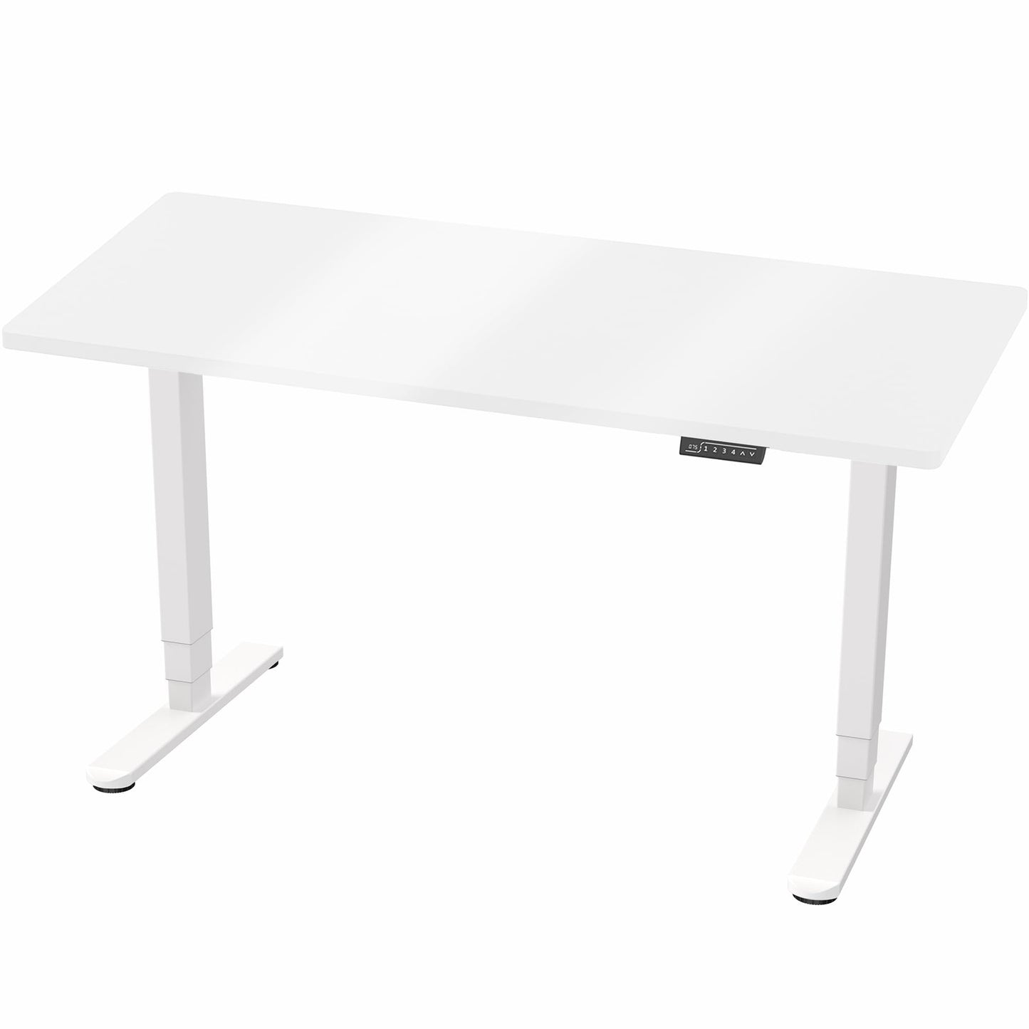 VIVO Electric 60 x 24 in Dual Motor Sit Stand Desk, Memory Height Adjustment, 2B Series, White Dry Erase Top White Frame, DESK-KIT-2W6WE