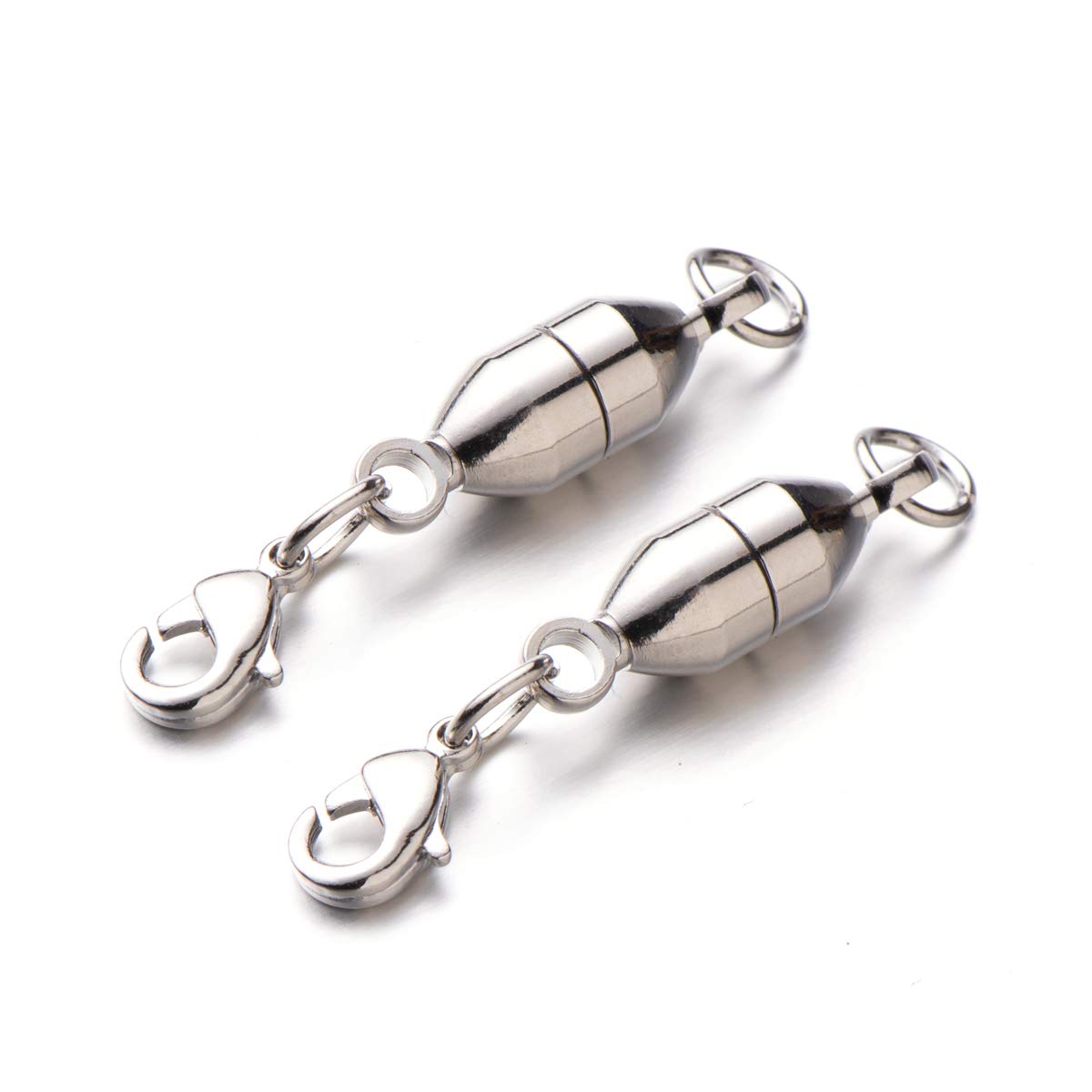 Zpsolution 6mm Magnetic Jewelry Clasps Lobster Clasp Oval Shape for Necklace Bracelet 8 pcs