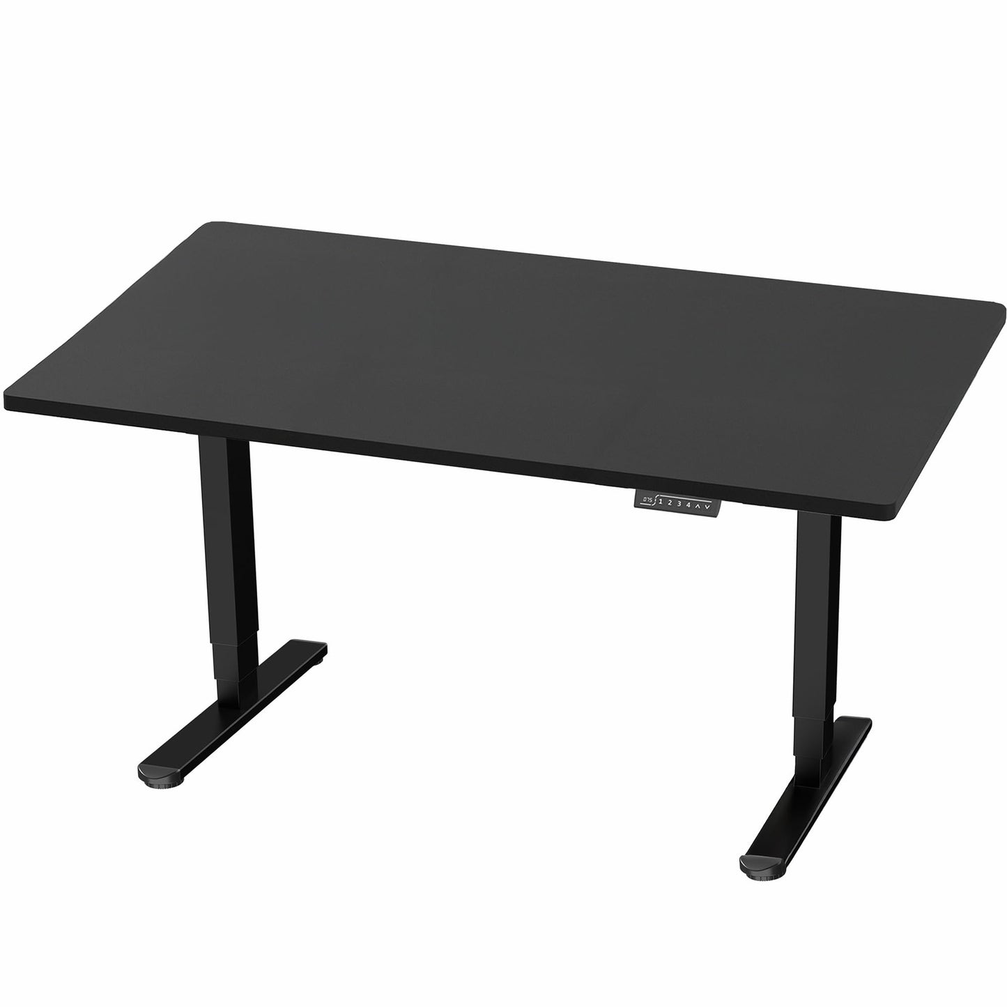 VIVO Electric 55 x 28 in Dual Motor Sit Stand Desk, Memory Height Adjustment, 2B Series, Black Top Black Frame, DESK-KIT-2B55B