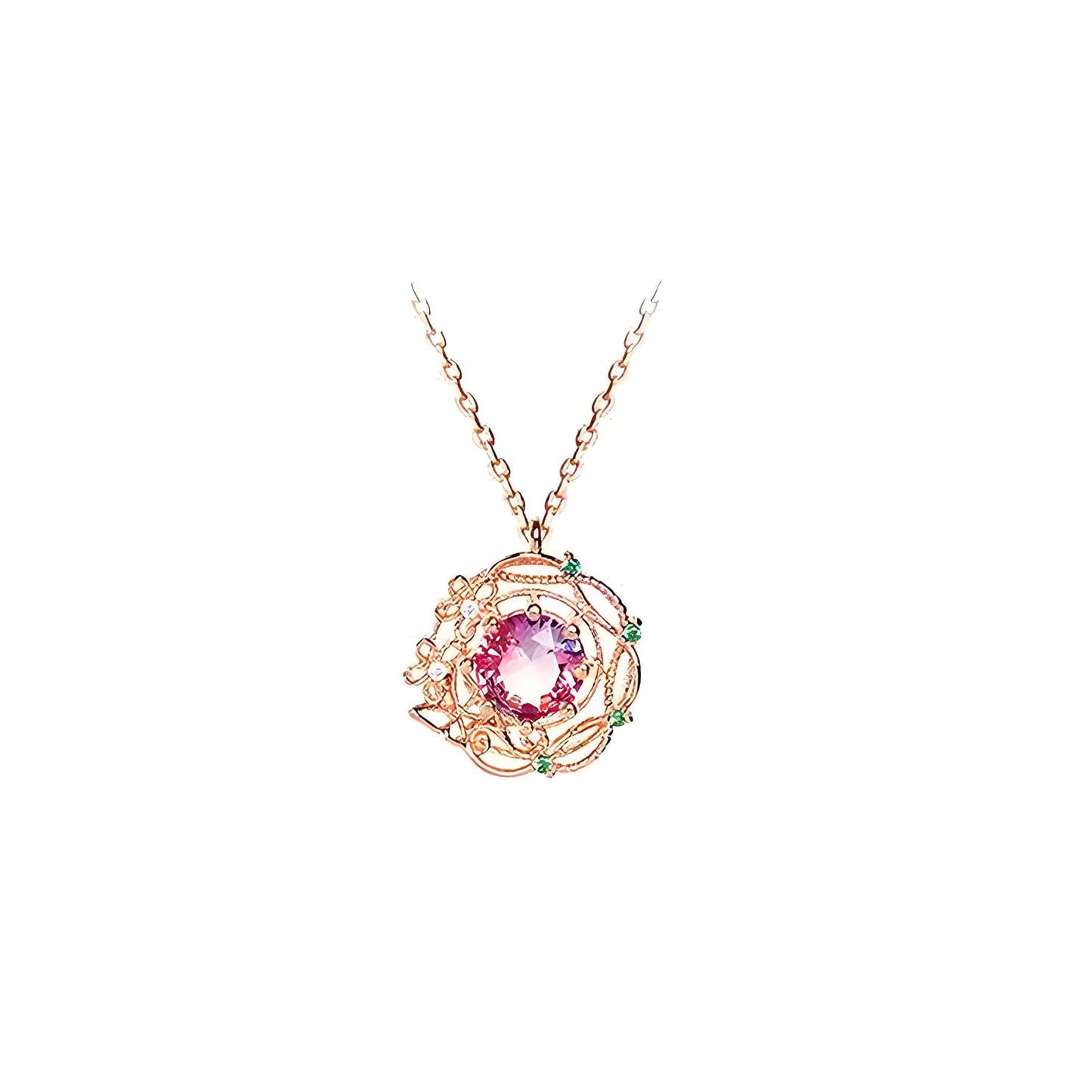 Crystal Shell Necklace for Women Gold Silver Gemstone Sea Beach Necklace Rhinestone Starfish Wave Pendant Necklace Adjustable Ruby Sapphire Necklace Spring Summer Beach Jewelry Accessories (spring)