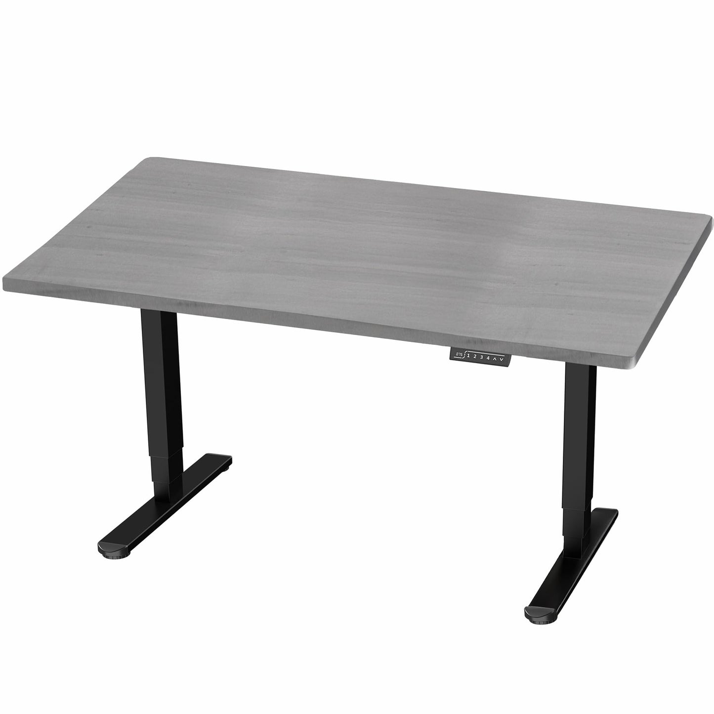VIVO Electric 55 x 28 in Dual Motor Sit Stand Desk, Memory Height Adjustment, 2B Series, Dark Gray Top Black Frame, DESK-KIT-2B55G