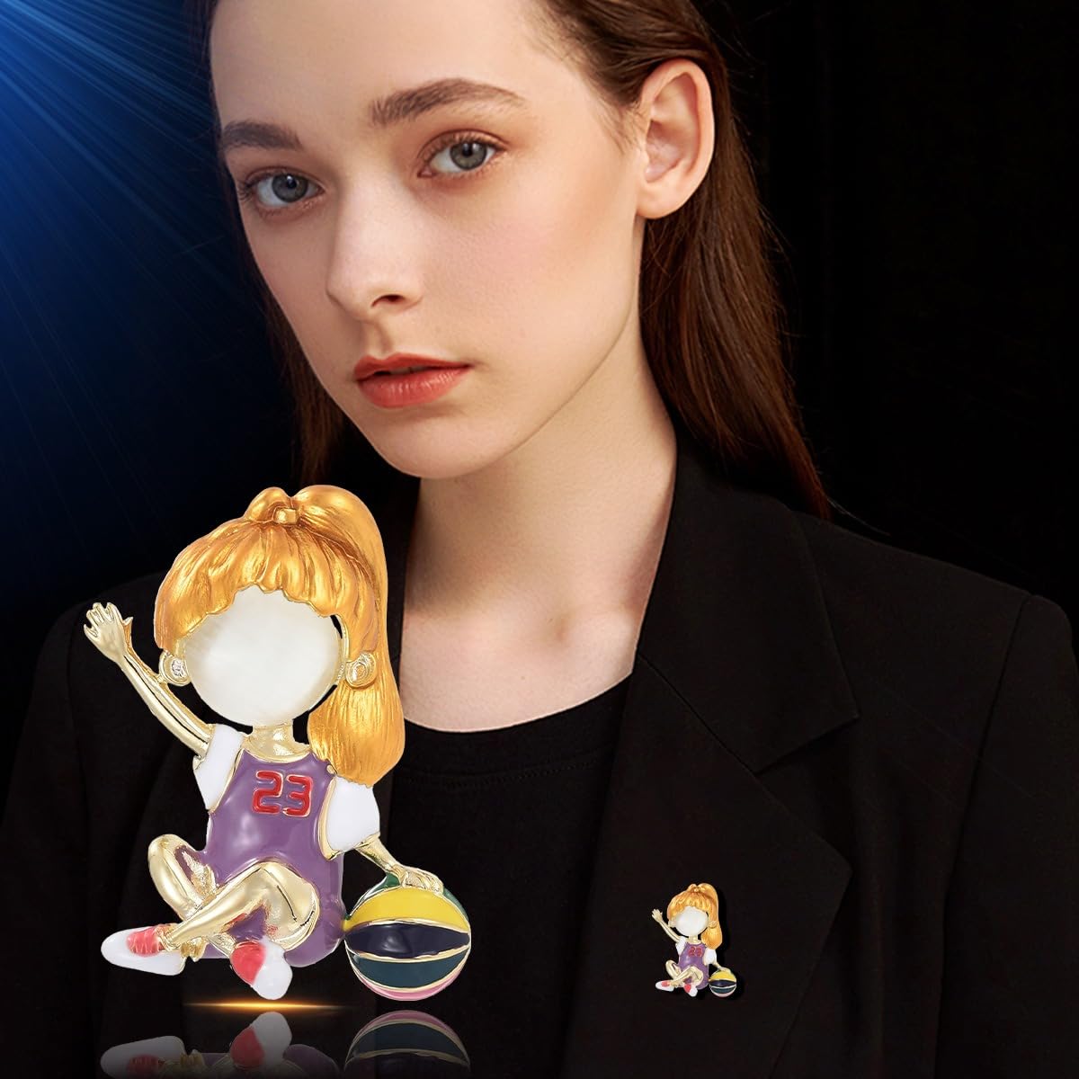 AILONMEI Brooches And Pins For Women Fashion Elegant Flower Broches Lady Costume Jewelry Brooch Pins (Little Girl)