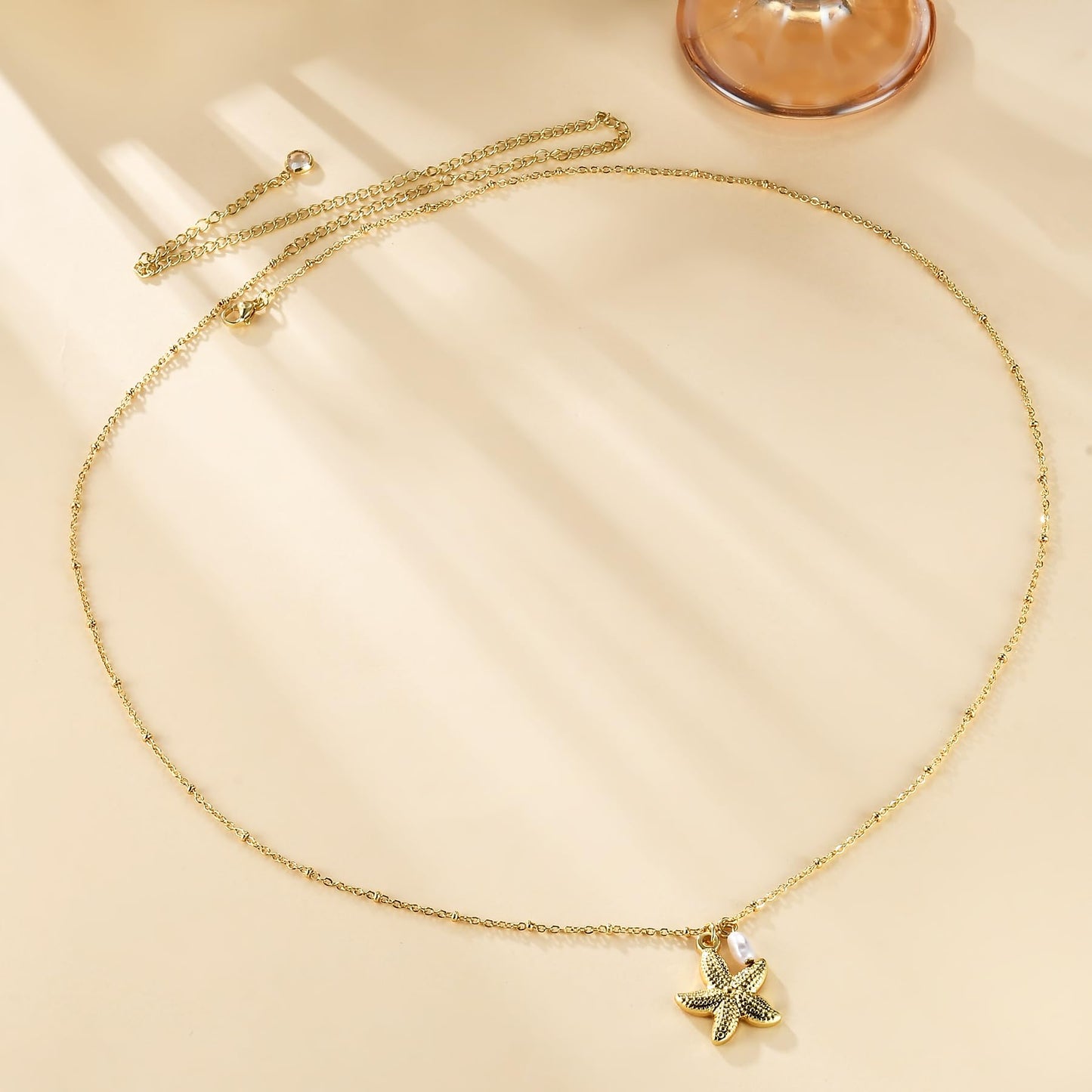 Blpinro Waist Chain for Women, 14k Gold Plated Body Chain, Sexy Gold Starfish Belly Chain for Bikini Beach Summer Wear, Everyday Jewelry Gifts Adjustable Length (27-37 Inches)