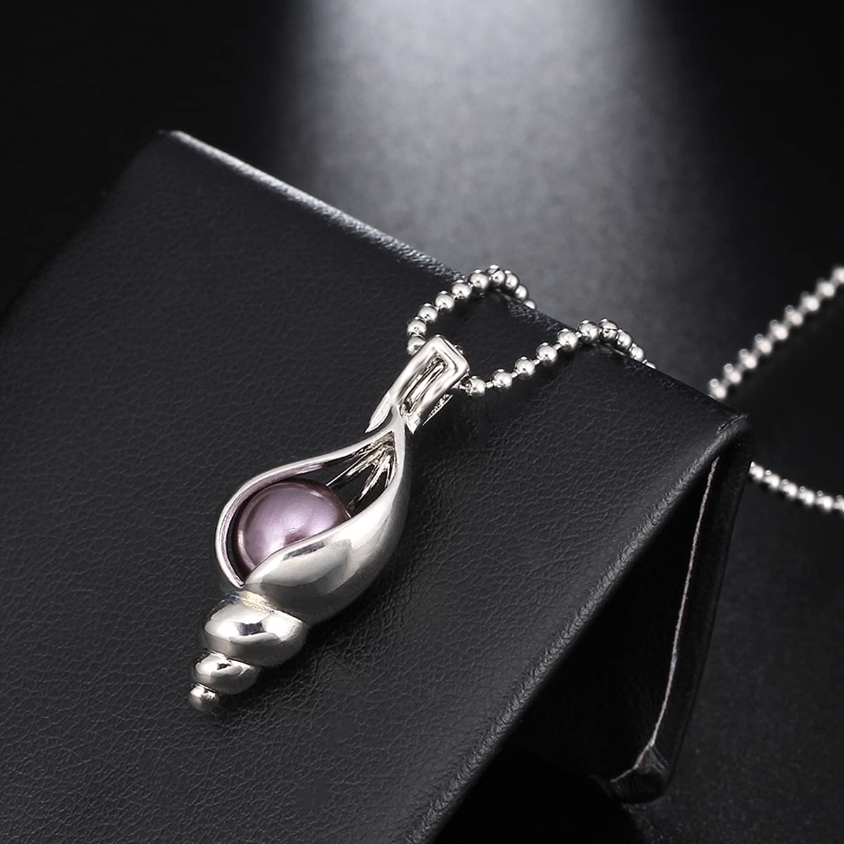 Vie jeune Mixed Pearl Cage Locket Pendants Set, Essential Oil Diffuser DIY Necklace Bracelet Jewelry Making Craft, Bulk Beads Aromatherapy Diffuser Charms Gifts for Women (Random 20pcs Dull Silver)