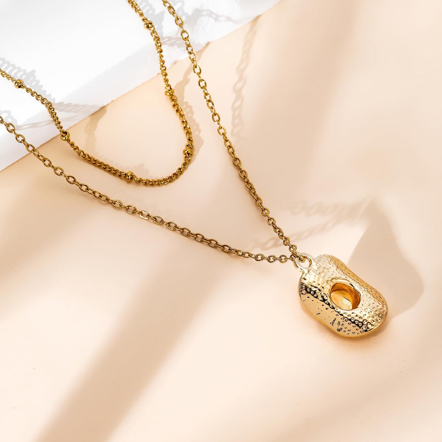 Dckazz Cowgirl Necklace 14K Gold Plated Layered Cowboy Hat Boot Necklace Coastal Cowgirl Western Country Jewelry for Women