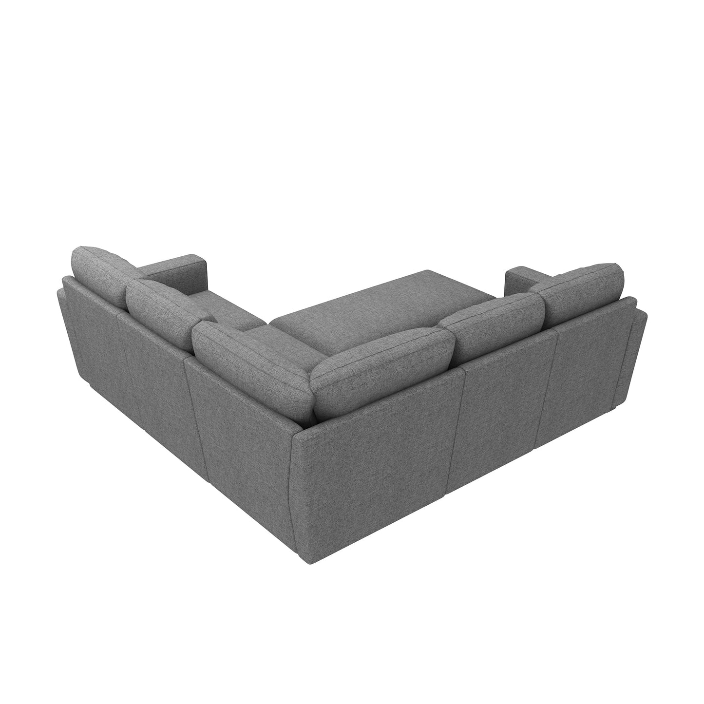 HONBAY Sectional Sleeper Sofa with Pull Out Bed, L Shaped Couch with Storage Seat, Modular Sectional Couches for Living Room, Dark Grey