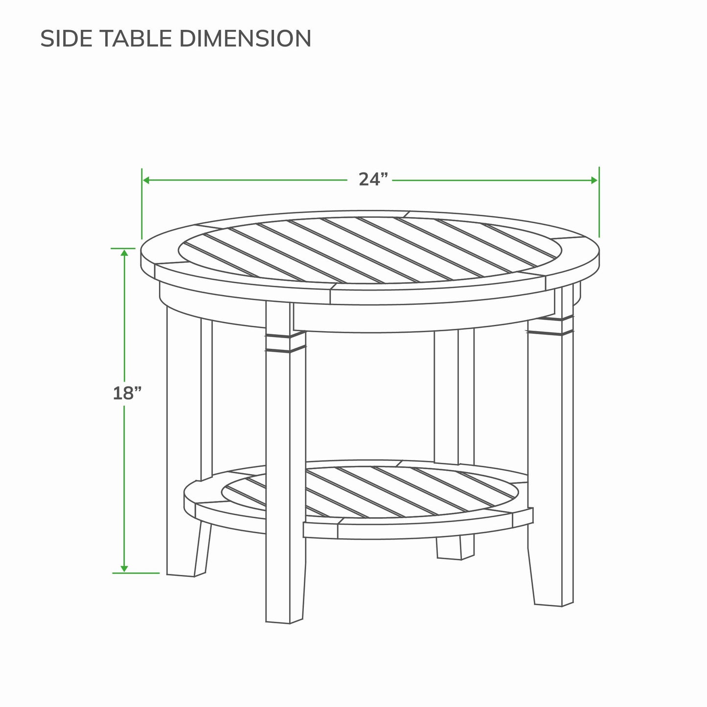 Cambridge Casual Arie 3-Piece Teak Wood Outdoor Patio Bistro Set with Round Table and 2 Chairs – Small Patio Dining Set for Balcony, Porch, or Garden – Weather-Resistant Finish