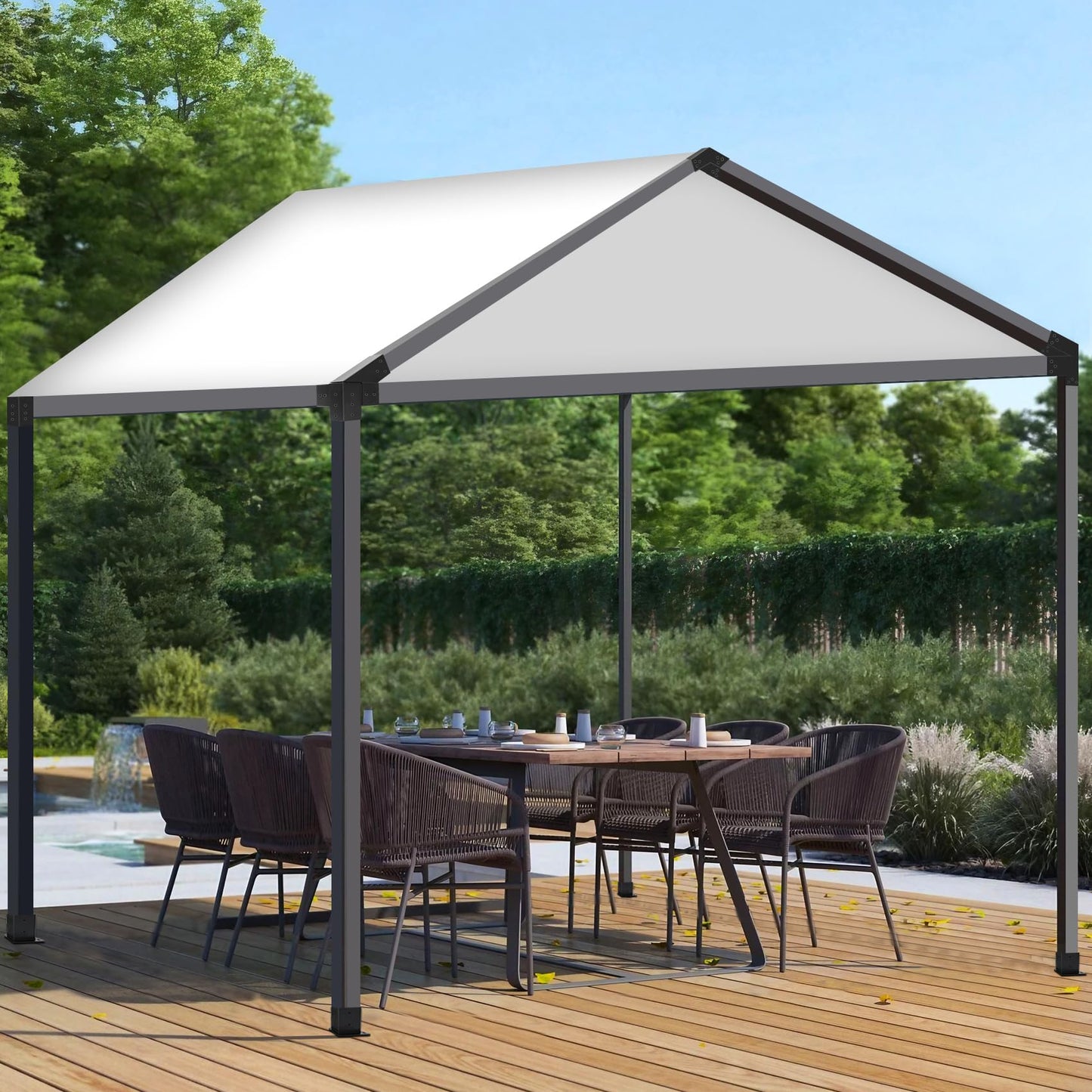 30° Slanted Pergola Whole-Set Kit for 4" x 4" Wood Pergola, Easy to Install, Weather - Resistant Bracket Kit for Carports, Gardens & More (14 Pcs)