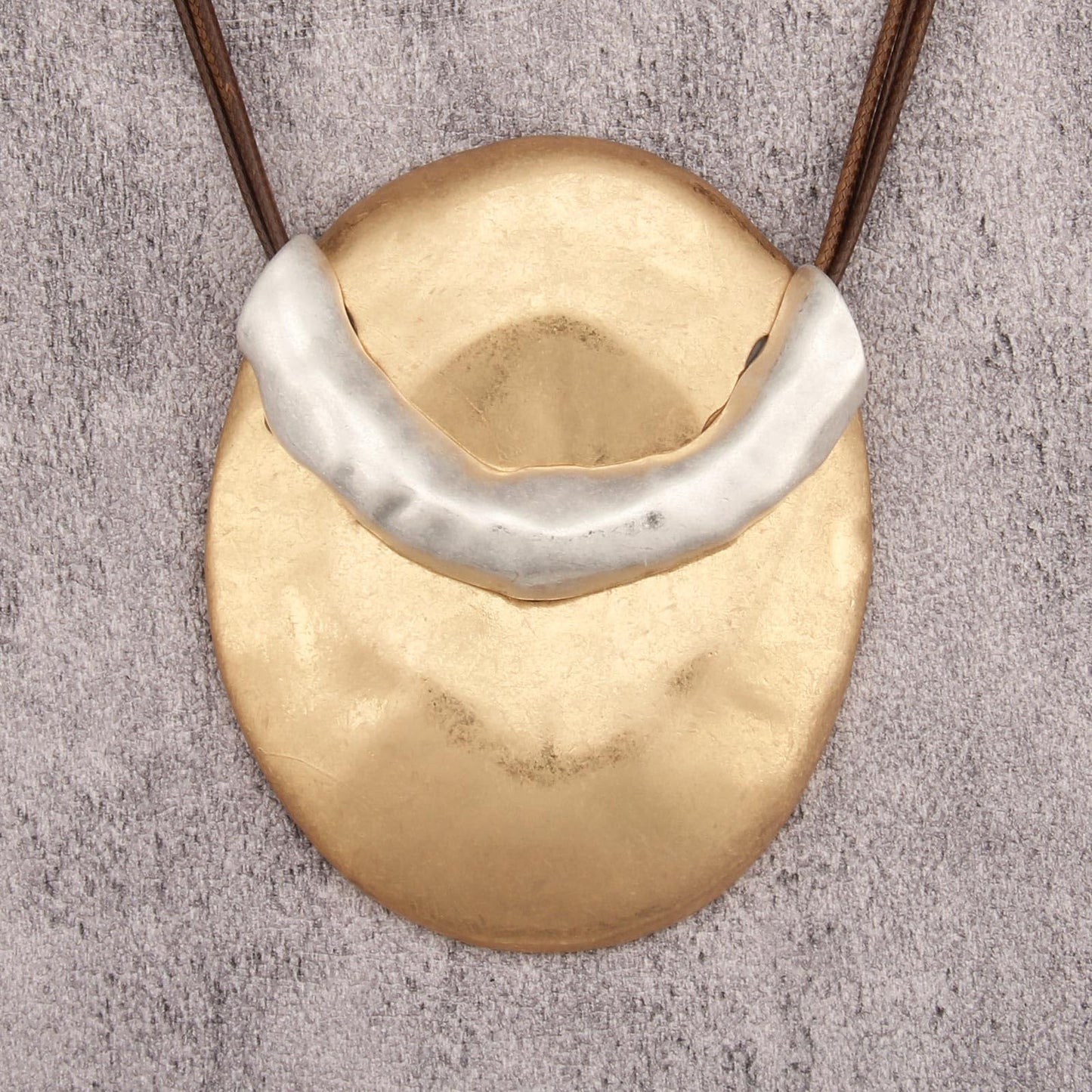 joymiao Chunky Necklace for Women Boho Long Statement Necklace with Round Gold Pendant Vintage Hippie Necklaces Bohemian Jewelry