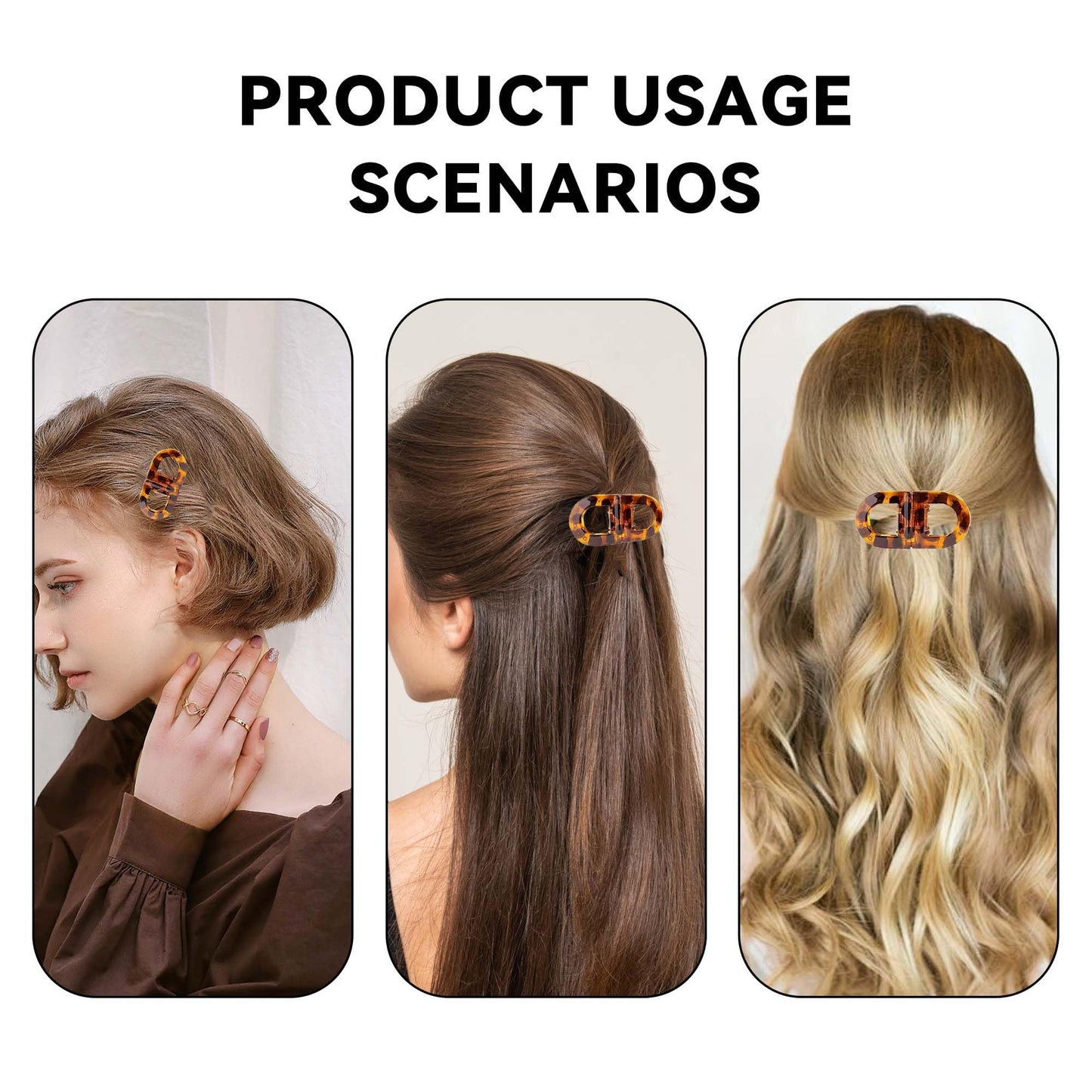 Upgrade Magnetic Hair Clips,Strong Hold Magnetic Styling Clips,Suitable for various hair types and everyday styling (F)