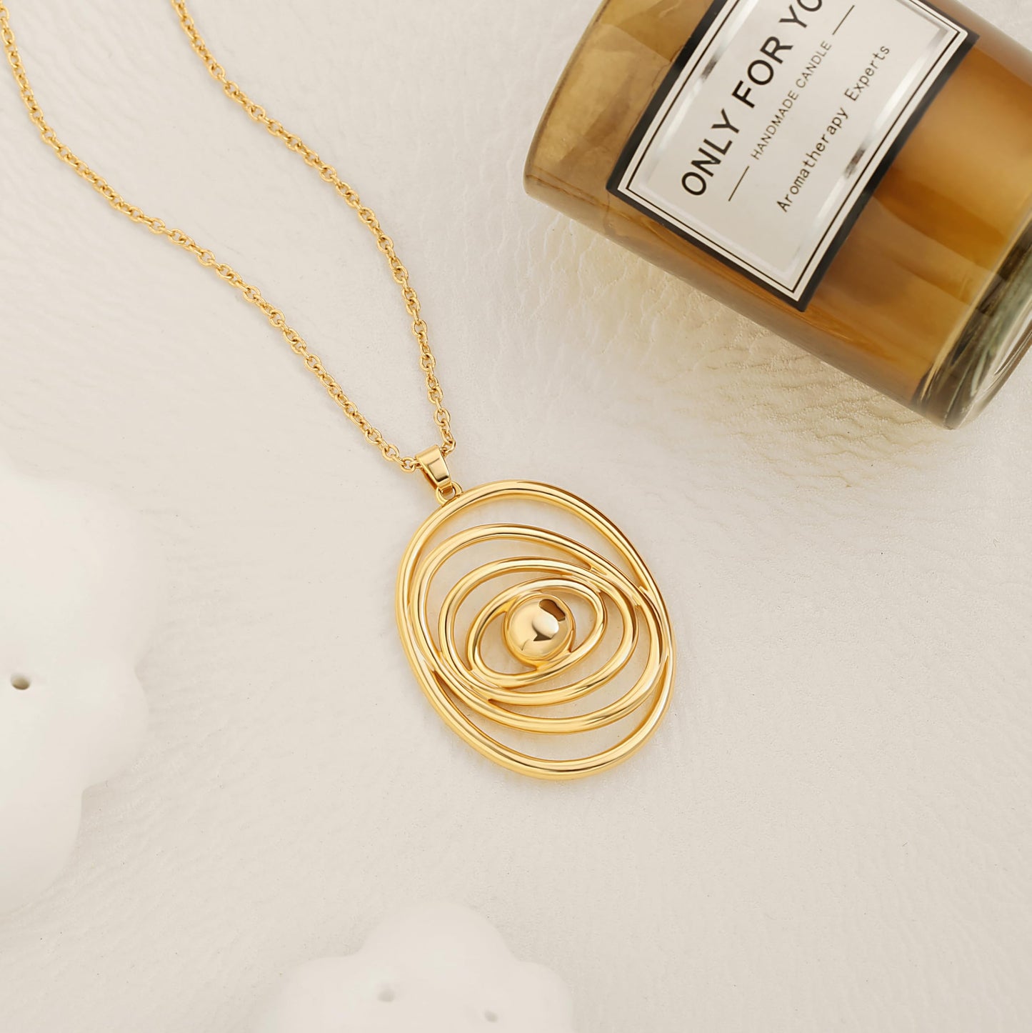 Dainty Evil Eye Pendant Long Necklace for Women Trendy Saturn Charm Sweater Necklace Simple Gold Chain Protection Necklaces