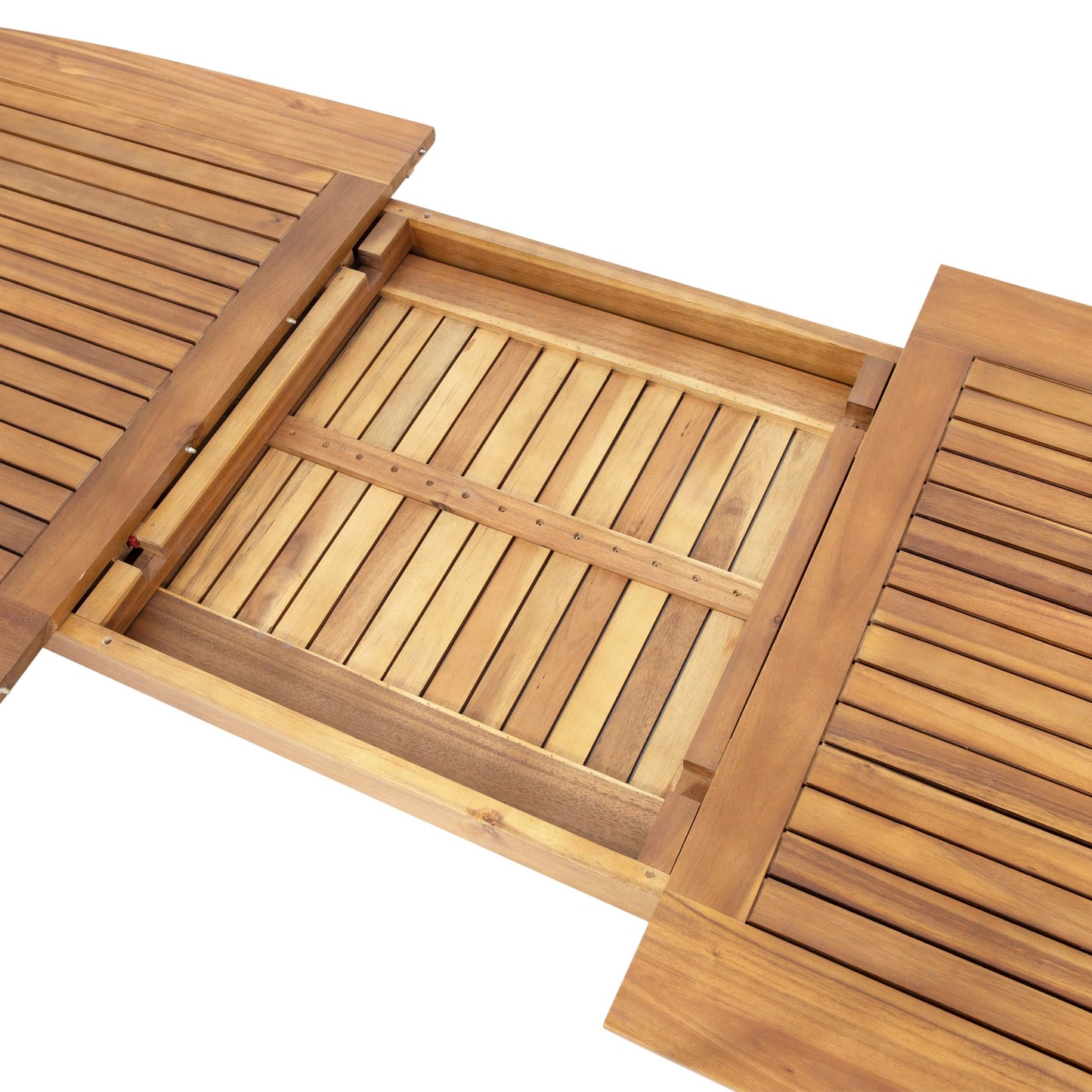 Christopher Knight Home Stamford Outdoor Acacia Wood Expandable Dining Table, Teak