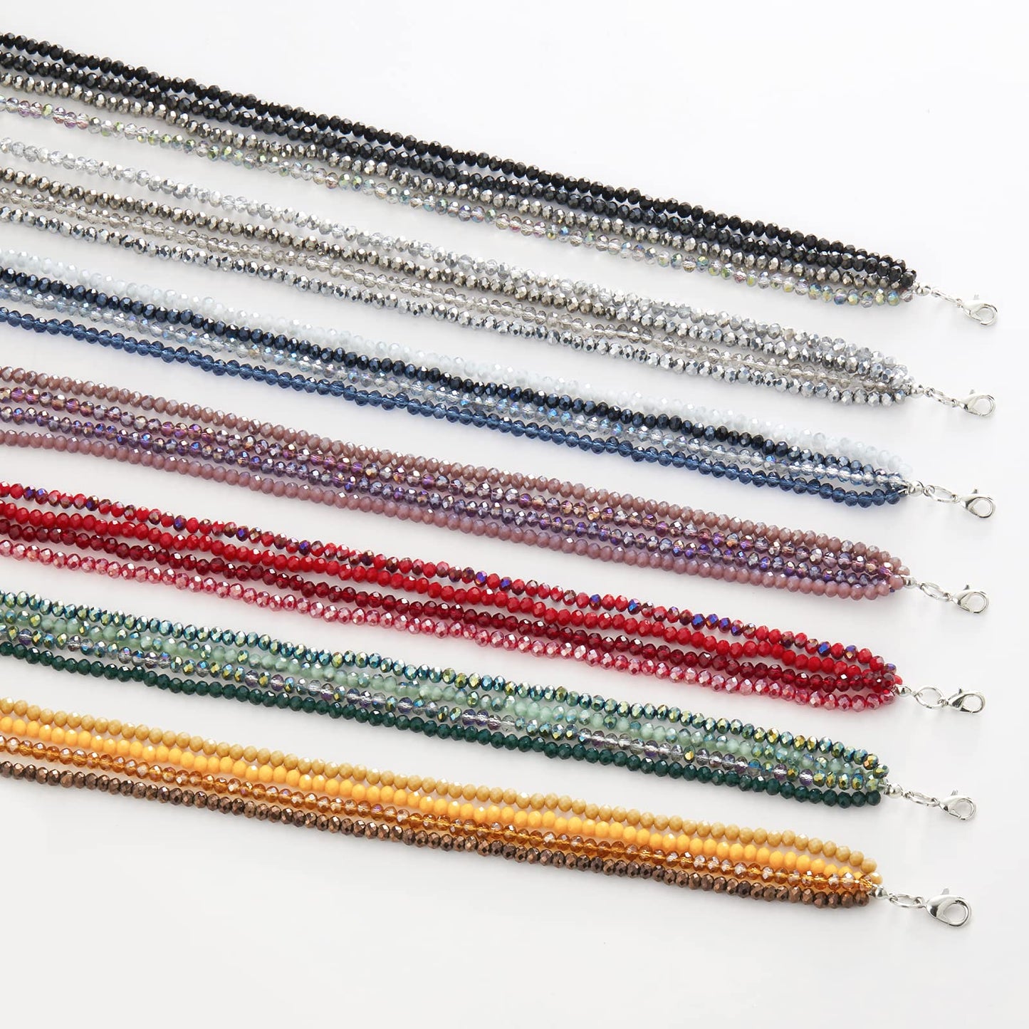 Noessla Multi-layer Crystals Beaded Choker Necklace for Women Colorful Boho Statement Necklace Trendy Costume Party Jewelry Mothers day Gifts for Mom(29-Yellow)
