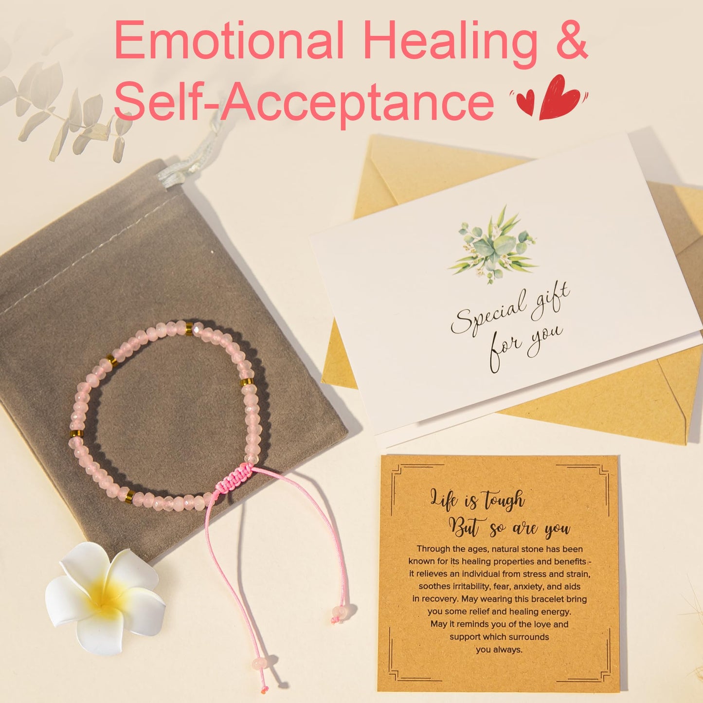 ZOKCC Friendship Bracelets Gifts for Women - Healing Natural Stone Bracelets - Inspirational Friendship Valentines Day Gifts for Women Friend Sister Coworker Bestie BFF