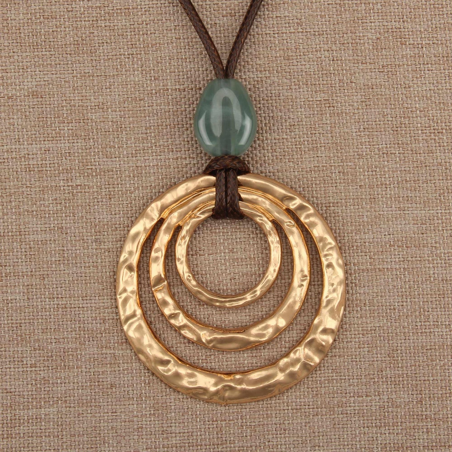 joymiao Chunky Pendant Necklace for Women Bohemian Vintage Statement Necklace Gold Boho Circle Necklaces trendy Handmade Hippie Jewelry