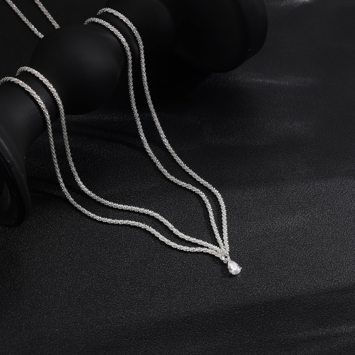 MOODEAR 925 Sterling Silver Waist Chain for Women - Layered Non Tarnish Belly Chains Drop Cubic Zirconia Body Chain Waterproof Jewelry Sexy Bikini Belt Gift for Summer Beach