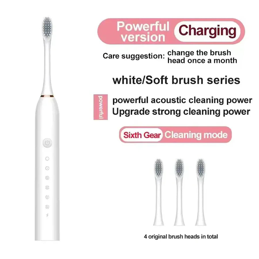 Electric Ultrasonic Toothbrush Set
