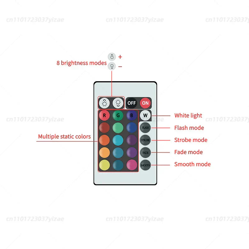 RGBW Infrared LED Bulb