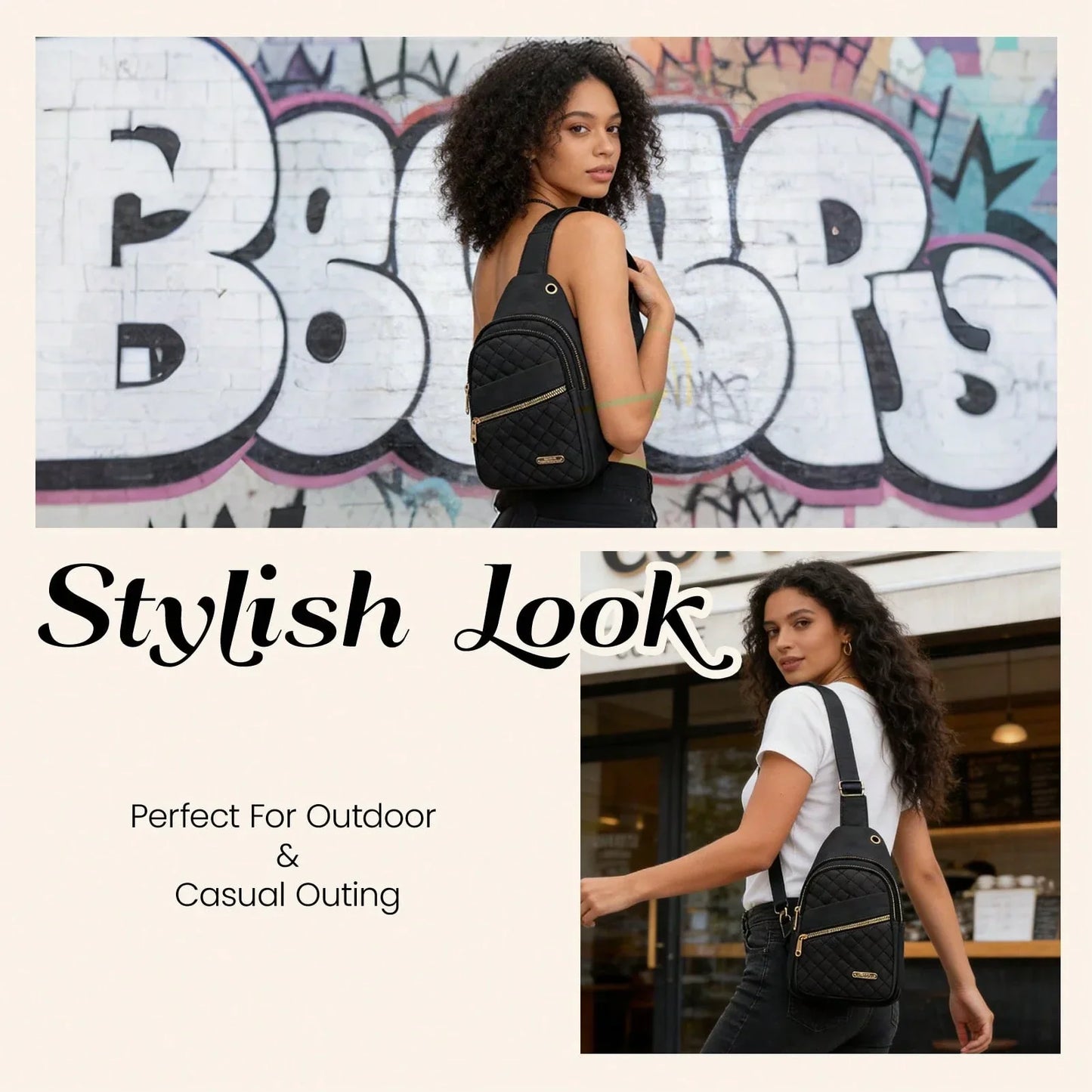 2026 Quilted Waist Crossbody Bag