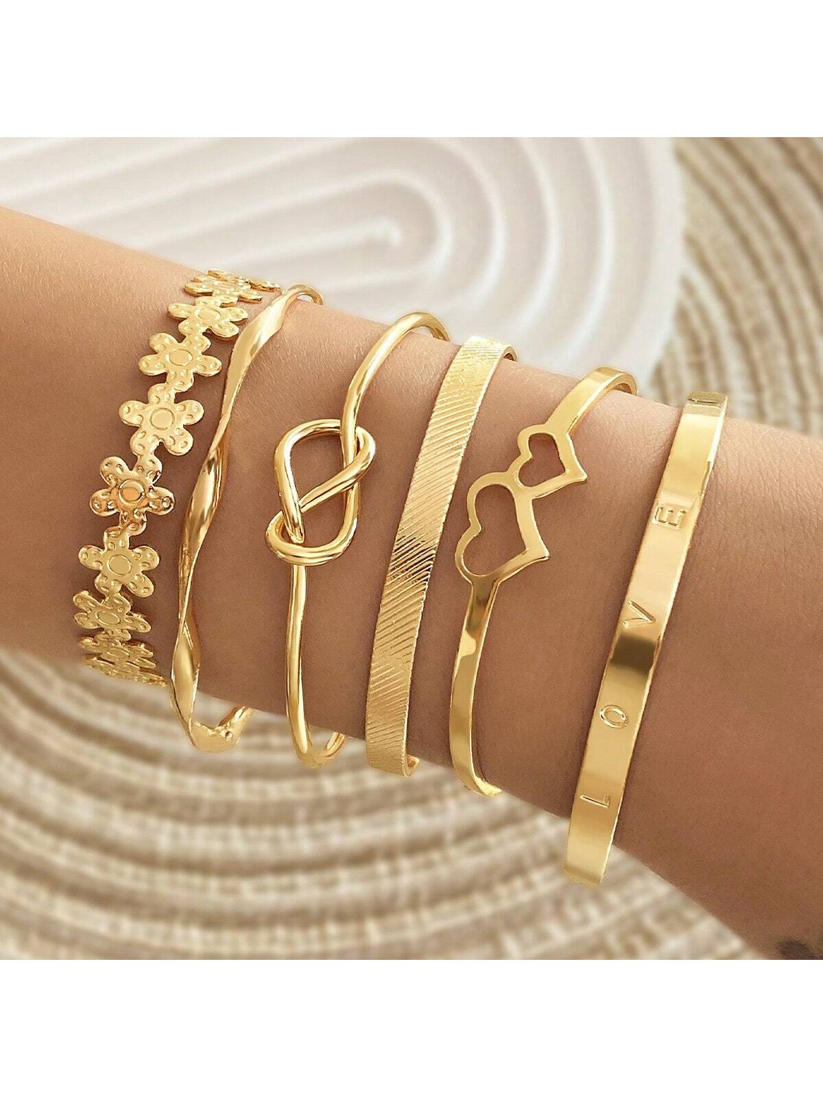 Multi-Piece Elegant Chain Bracelet Set