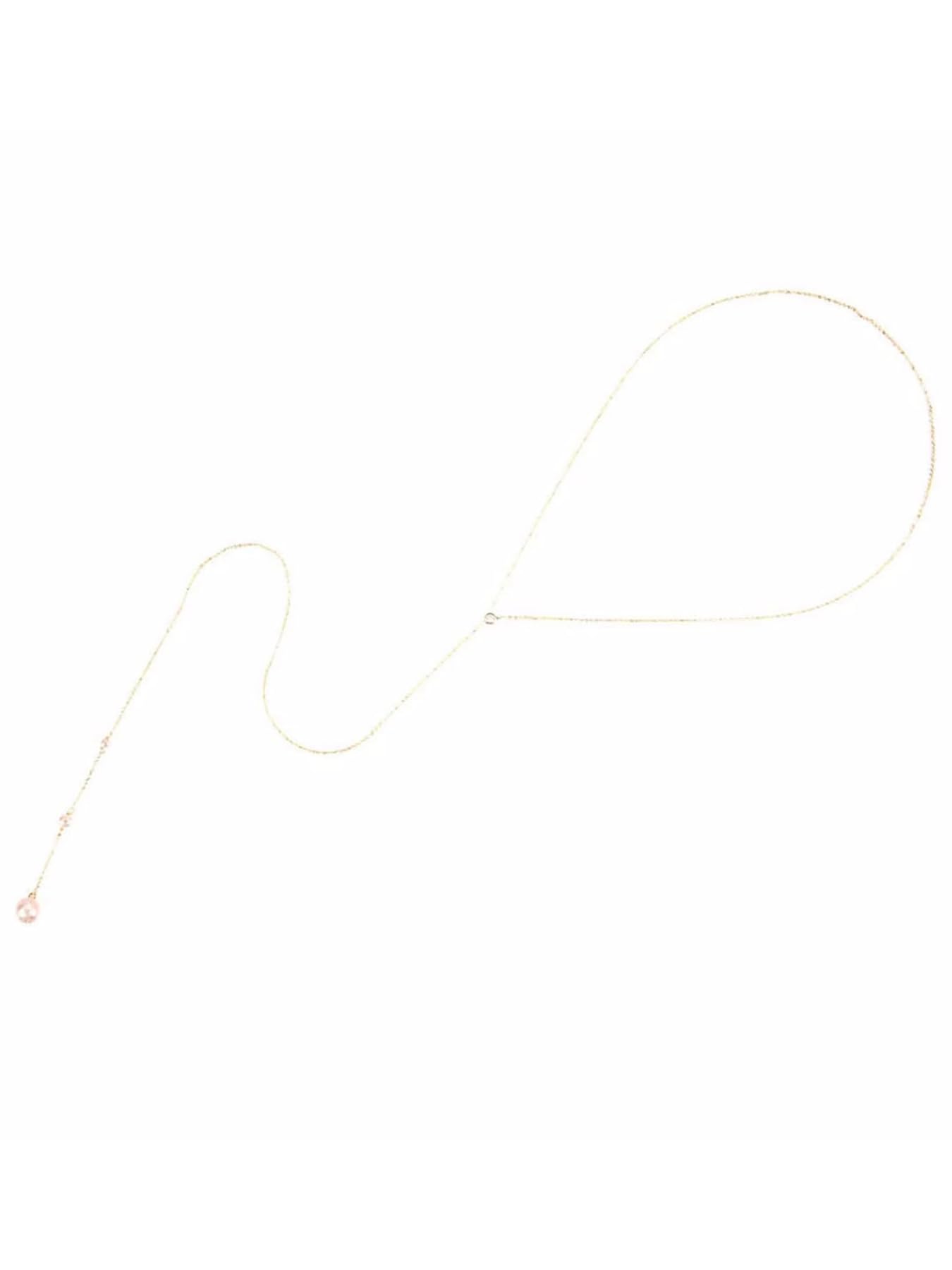 Longita Pearl Back Necklace Back Jewelry for Backless Dress Pearl Backdrop Necklace Long Body Chain for Backless Dress Sexy Dainty Elegant Body Chain Jewelry Women Prom Party Anniversary