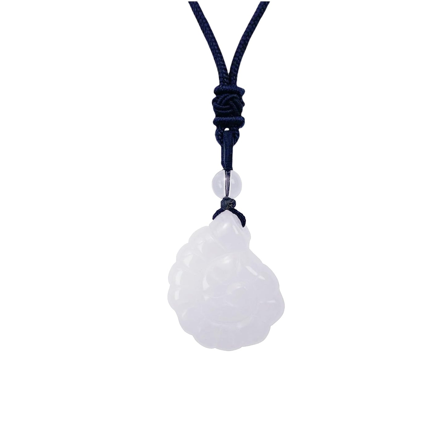 EDEN'S CALL Crystal Conch Shell Necklace for Women Healing Stone Ocean Pendant, Boho Beach Necklace with Polished Natural Gemstone Adjustable Cord Worry Stone Jewelry Gift, Rock Quartz