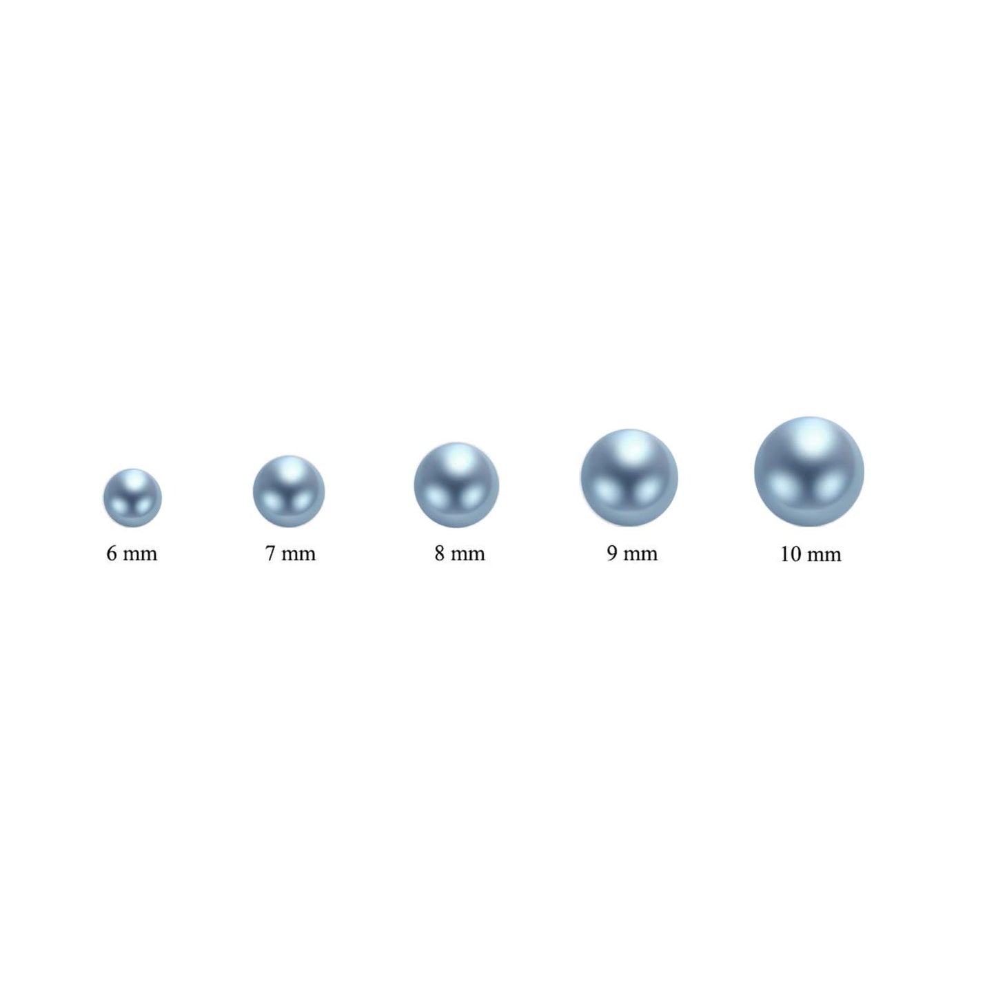 POPLYKE Blue Pearl Necklace Sterling Silver Blue Single Pearl Choker Necklace for Women 7-8mm Freshwater Cultured Pearls Wedding Bridesmaids Anniversary 16''