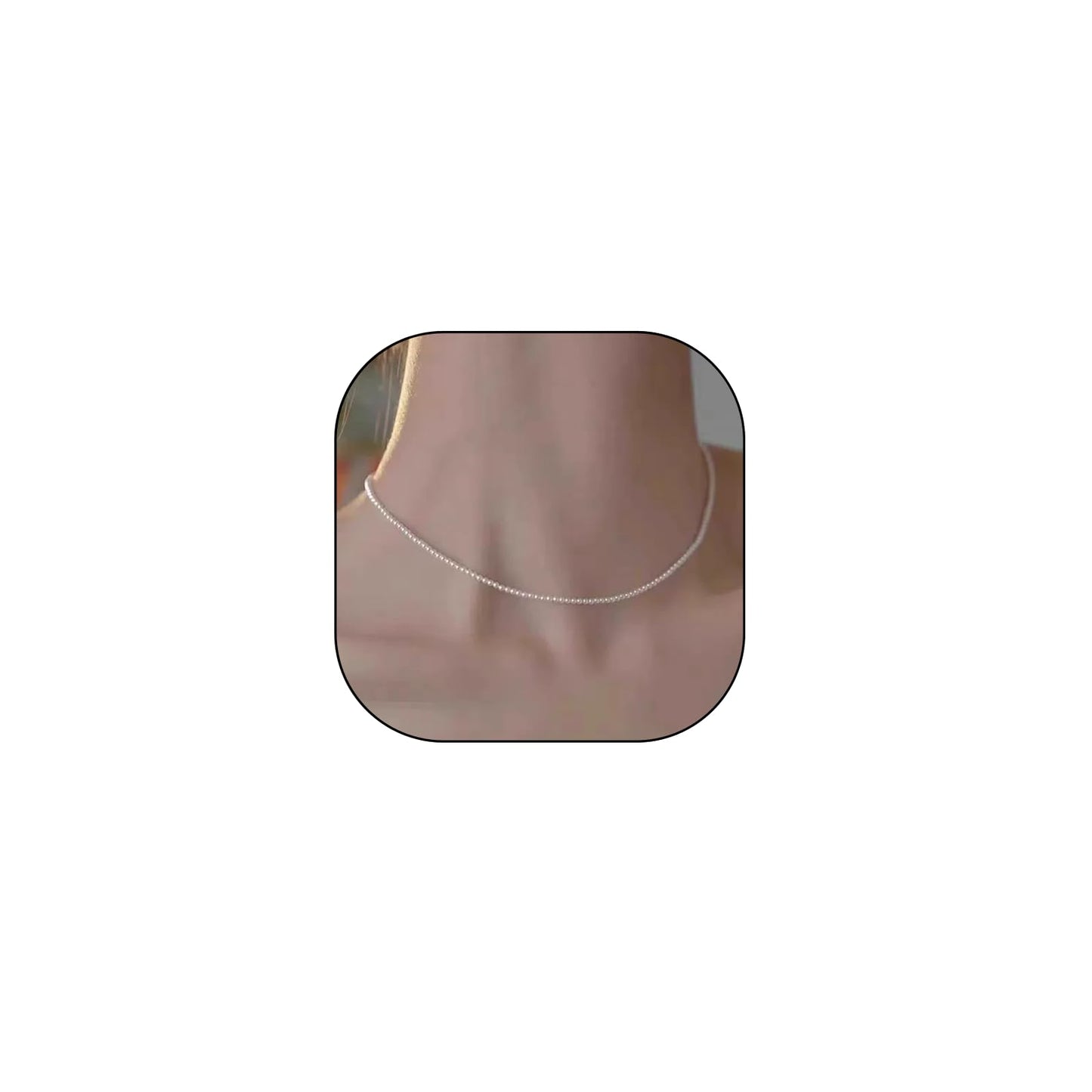 Imitation Pearl Necklace for Women Round Bead Beaded Pearl Choker Necklace Bead Pearls Necklaces Trendy Jewelry Gift 2.5 3 4 5 6 7 8 10 12 MM (3 mm)