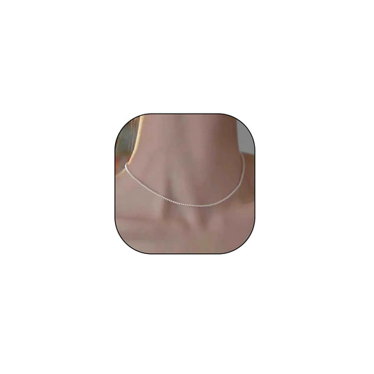 Imitation Pearl Necklace for Women Round Bead Beaded Pearl Choker Necklace Bead Pearls Necklaces Trendy Jewelry Gift 2.5 3 4 5 6 7 8 10 12 MM (3 mm)