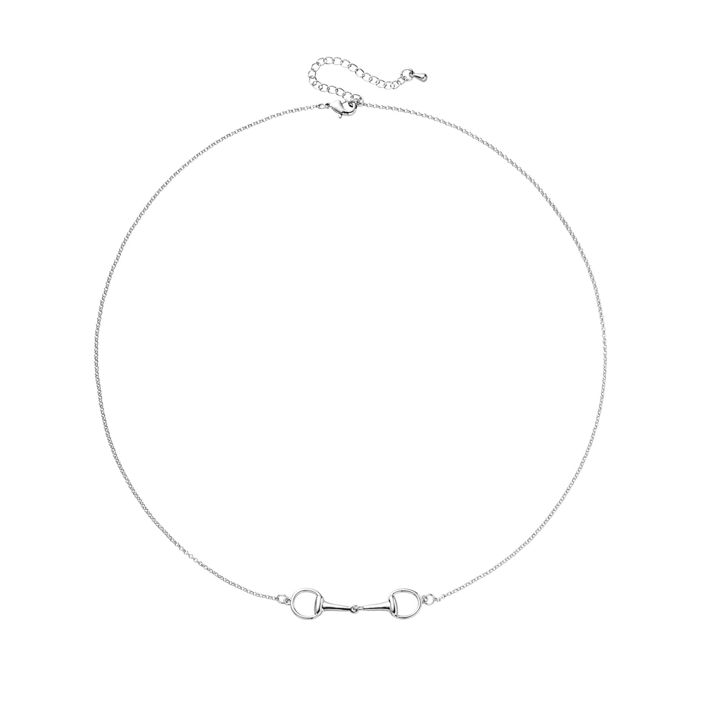 SIYOMONT Horse Necklace 14K Gold Plated Snaffle Bit Snaffle Bit Pendant Necklace Jewelry Gift for Women(S)