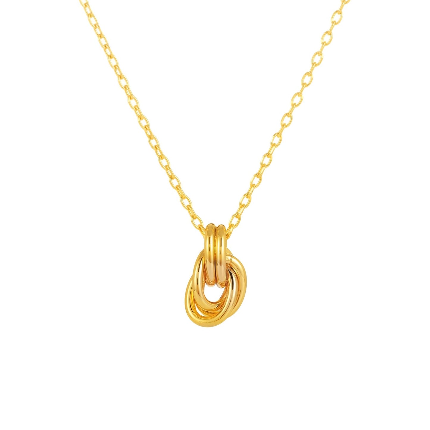 KKANDPP Pendant Necklace for Women, 18K Gold Plated Dainty Chain Knot Choker Necklace, Simple Gold Knot Necklaces Trendy Jewelry Gifts for Women
