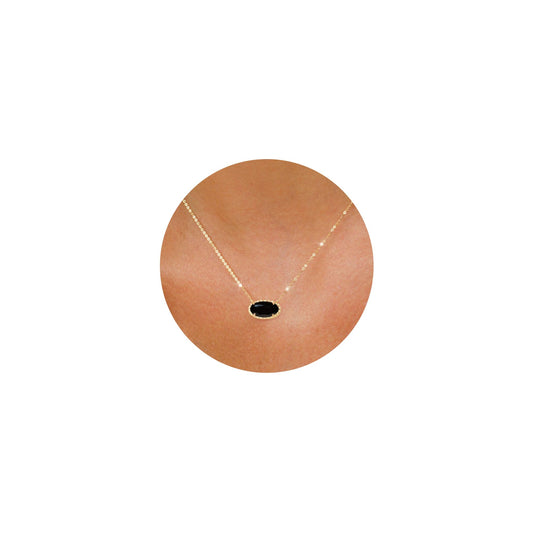 TLY Gold Necklace for Women 14k Gold Plated Dainty Gemstone Pendant Necklace Red Rose Quartz Black Emerald Green Blue Prom Choker Necklace Birthday Wedding Bridesmaid Necklace Mothers Day Jewelry gifts
