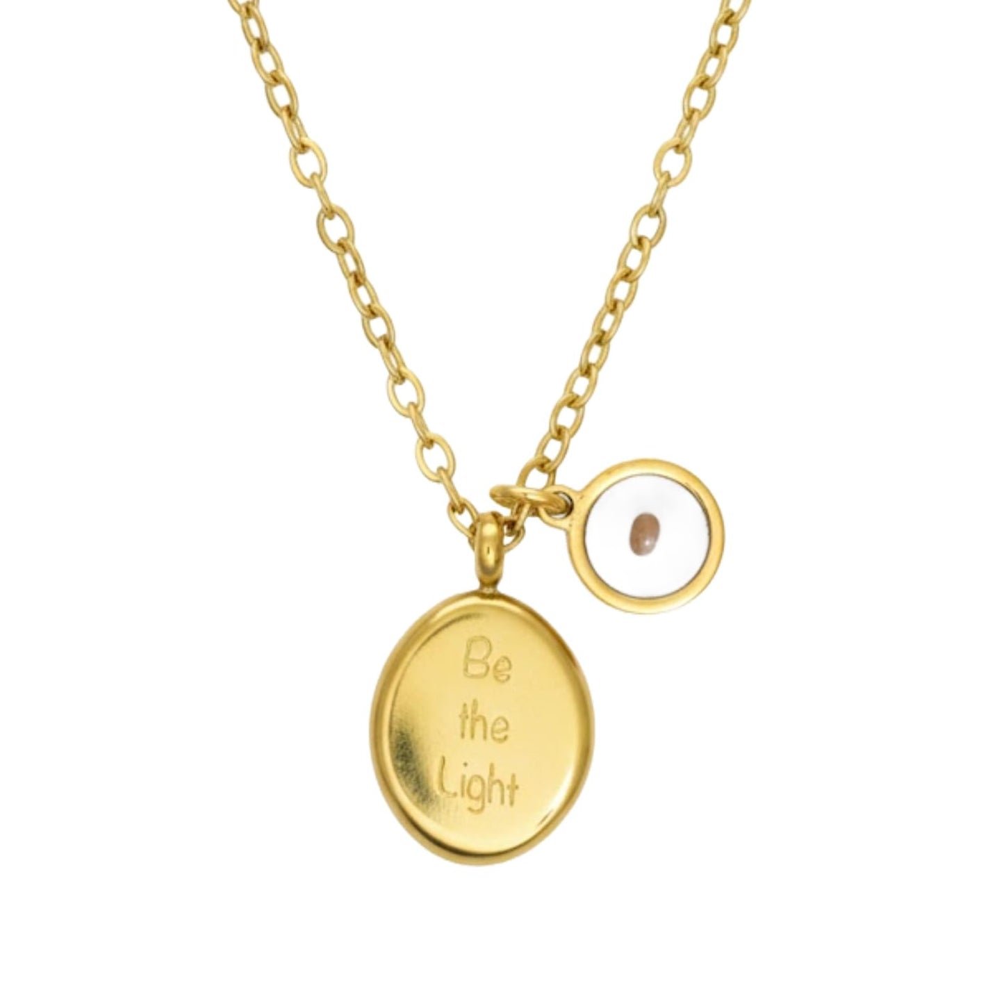 VLIEGEN Mustard Seed Necklace - Stainless Steel Faith Mountain Jewelry for Women & Men styleQ