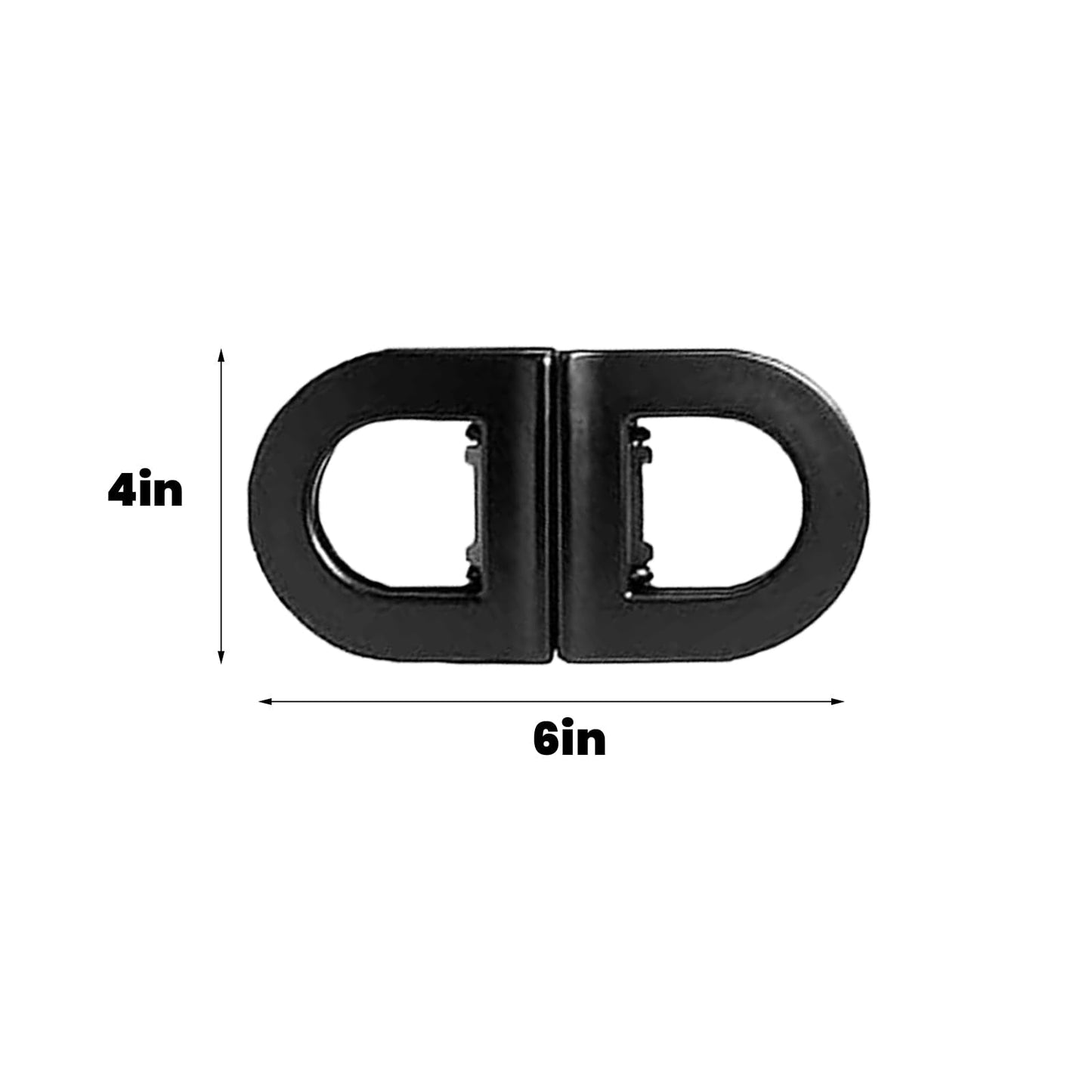 Magnetic Hair Clips, Strong Hold Magnetic Styling Clips, No-Slip Flat Magnetics Styling Clips, No-Crease Sectioning Hair Accessories for Thin & Thick Hair (2PCS-B)