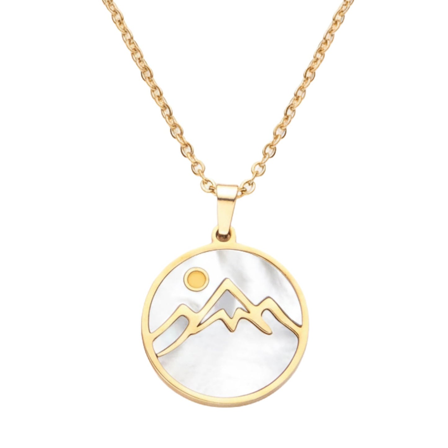 VLIEGEN Mustard Seed Necklace - Stainless Steel Faith Mountain Jewelry for Women & Men styleS
