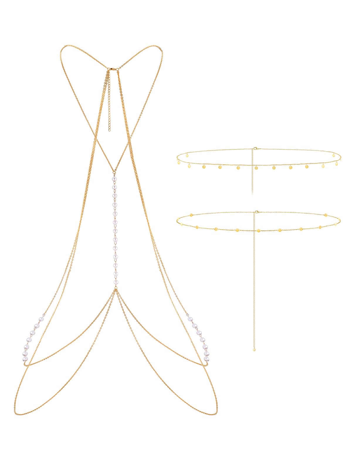 14K Gold Plated belly chain for Women, Waist Chains Belly Body Chain for the Waist Gold Belly Chains Waist Jewelry for Women
