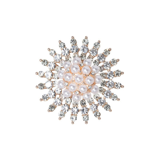 Sunflower Brooch for Women Rhinestone Pearl Sunflower Pin Sunflower Jewelry Birthday Mother's Day for Mother Wife Girlfriend