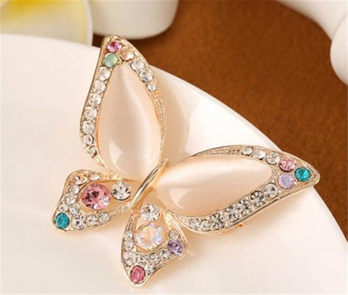 Butterfly Brooch for Women Rhinestone Brooches Fashion Colorful Butterfly Brooch Fashion Wedding Jewelry