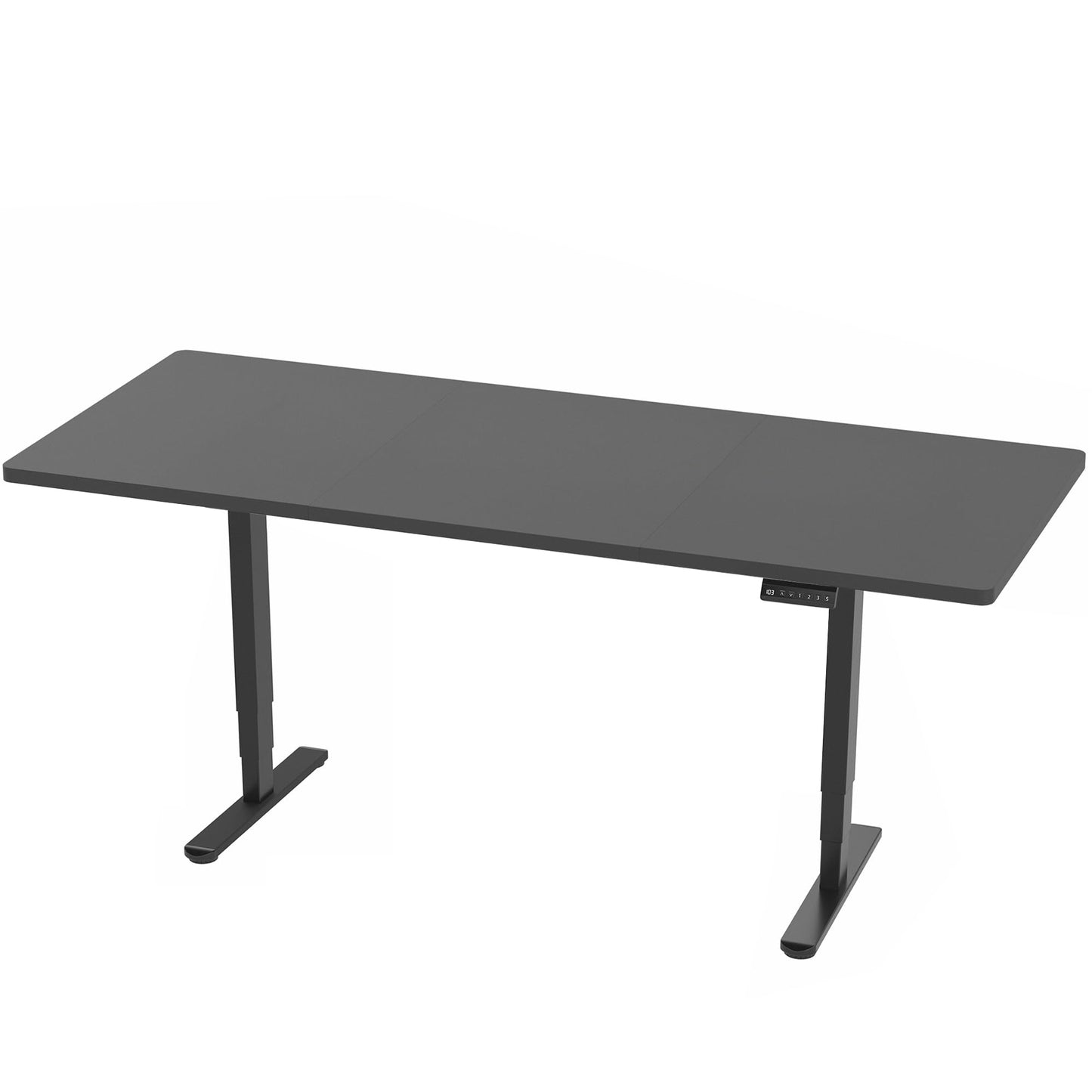 VIVO Electric 83 x 30 in Dual Motor Sit Stand Desk, Memory Height Adjustment, 2B Series, Black Top Black Frame, DESK-KIT-2B8B