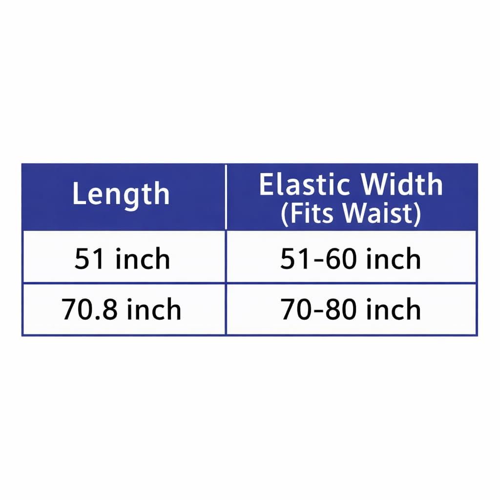 Cuisine228 African Waist Beads Chain – Stretchy Elastic Belly Body Chain, 7 Pack Beach Waist Jewelry Body Accessories for Women (50 inches)