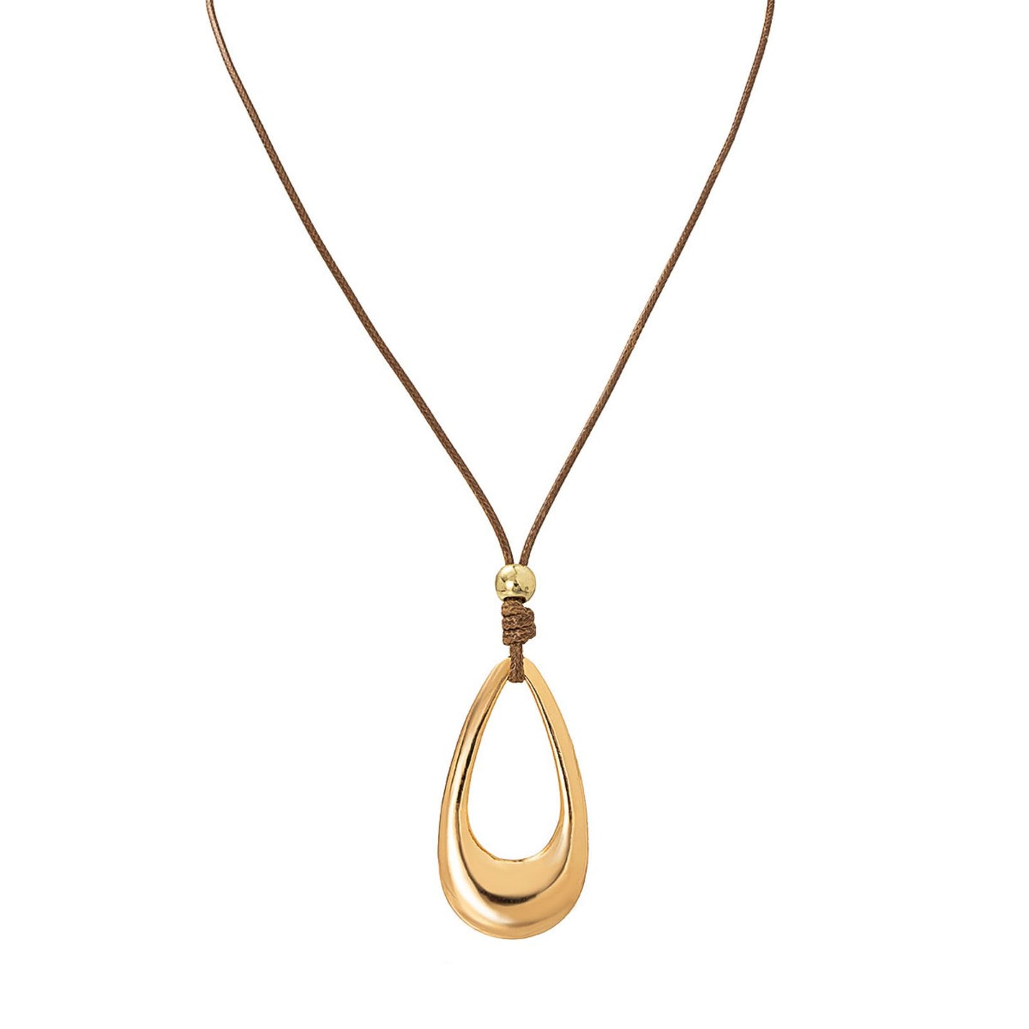 Hcrohihit Chunky Hollow Pendant Necklace for Women,Trendy Charm Big Circle Necklace Boho Punk Cowgirl Outfits Western Accessories (B-GD)