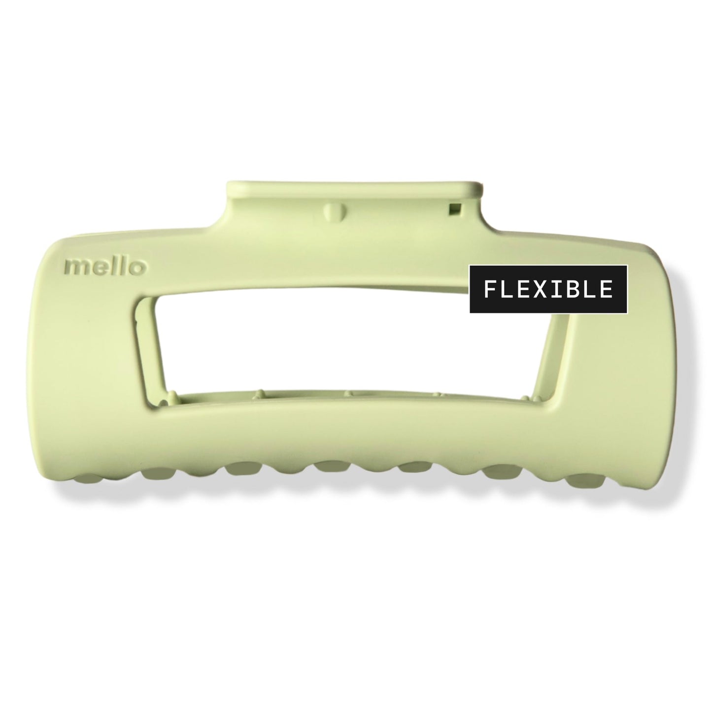The Original Mello Hair Claw Clip Squishy Claw Clip Made in Korea Patent Pending 30021976 (Green, Medium)