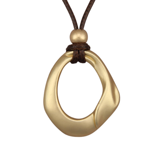 joymiao Vintage Boho Necklace for Women Long Chunky Bohemian Pendant Necklaces with Gold Pendant Handmade Sweater Necklace