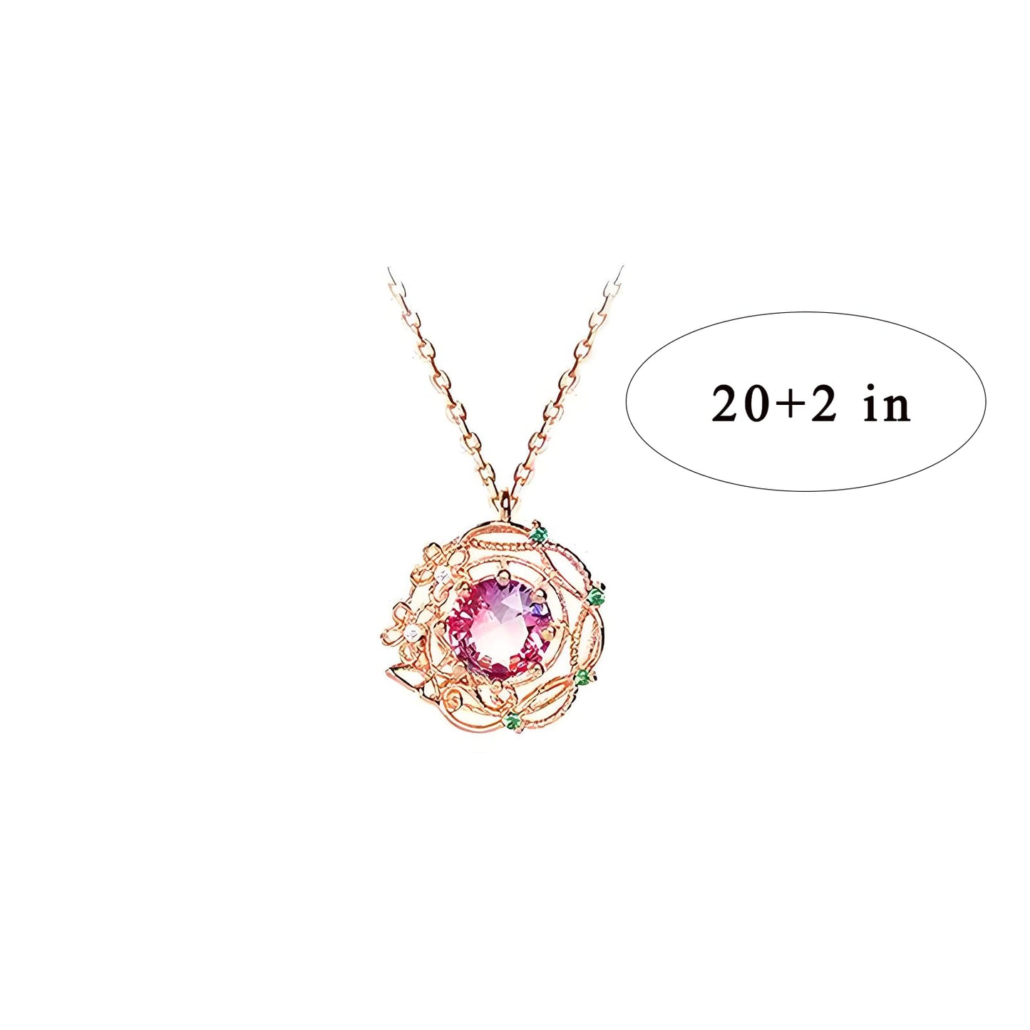 Crystal Shell Necklace for Women Gold Silver Gemstone Sea Beach Necklace Rhinestone Starfish Wave Pendant Necklace Adjustable Ruby Sapphire Necklace Spring Summer Beach Jewelry Accessories (spring)