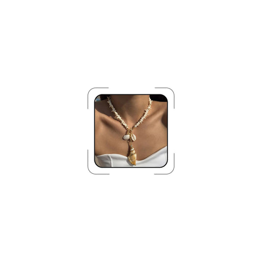 LKingel Gold Starfish Necklaces for Women Beaded Mermaids Starfish Shell Pearl Choker Pendant Necklaces Chunky Beach Necklace Mermaid Charm Necklace Summer Beach Jewelry for Women White2