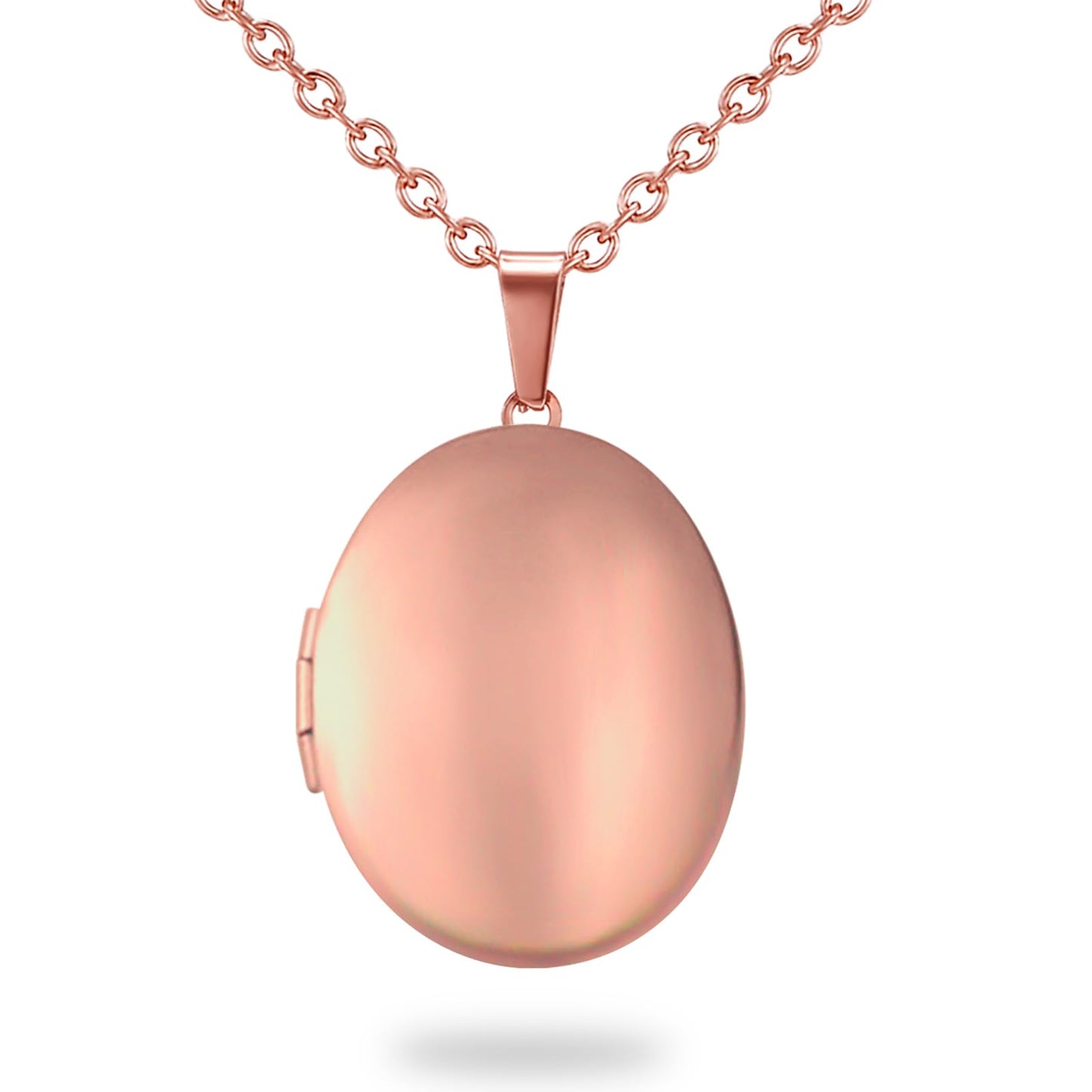 PHOCKSIN Rose Gold Oval Locket Necklace For Women Locket Necklace that Hold Pictures For Girlfriend Best Gifts for Birthday Mothers Day
