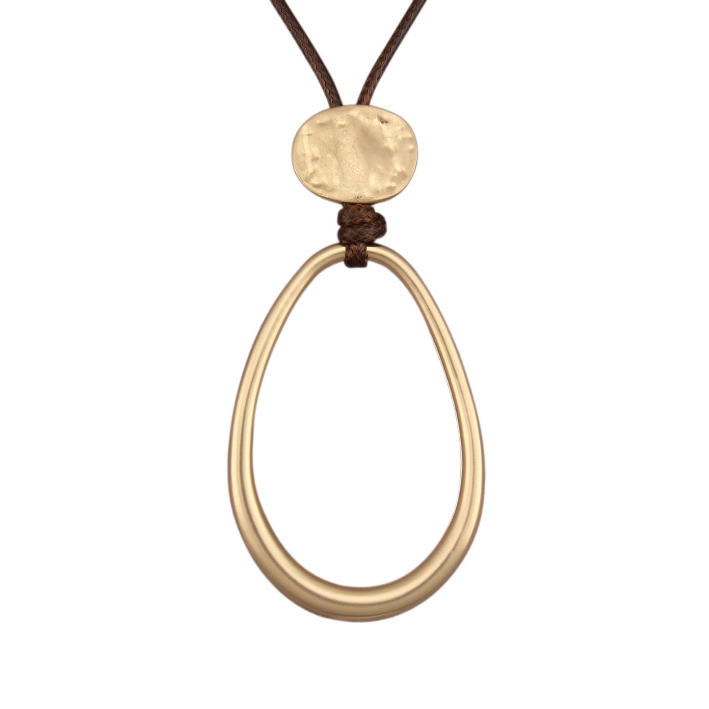 joymiao Vintage Pendant Necklace for Women Long Chunky Boho Necklace with Large Gold Pendant Long Chain Boho Jewelry