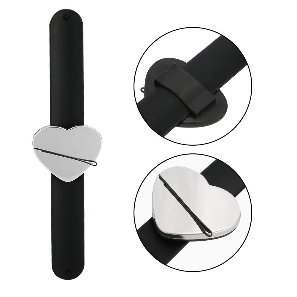 Hairpins Holder, Professinal Quickly-stick Magnetic Wristband Hair Crips Hairpins Holder Hairdressing Tool for Salon