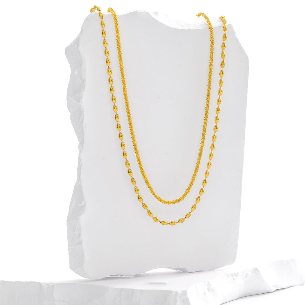 Wriidy Layered Gold Beaded Waist Chain Belly Chain Shiny Women Body Jewelry Accessories for Beach