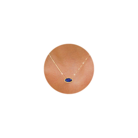 TLY Gold Necklace for Women 14k Gold Plated Dainty Gemstone Pendant Necklace Red Rose Quartz Black Emerald Green Blue Prom Choker Necklace Birthday Wedding Bridesmaid Necklace Mothers Day Jewelry gifts
